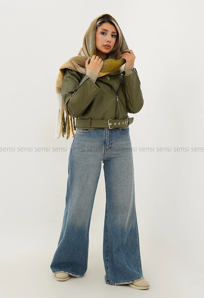 بایکر چرم آستر دار کد1004562